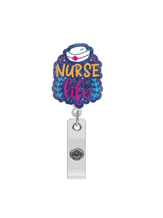 Accessories - New Glitter Nurse Life Retractable Badge Reel